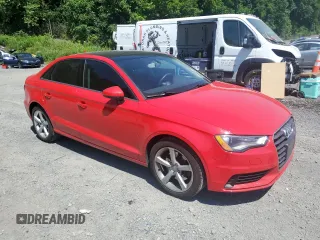 2015 Audi A3 Premium with VIN WAUACGFF2F1047403, listed as a Copart auction lot 62104235 with 91,397 mi miles and Salvage title. Bid and sale history available at DreamBid. Image 4.