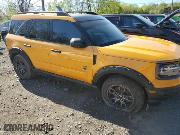 2022 Ford Bronco Sport Big Bend z VIN 3FMCR9B60NRD03775, wystawiony jako Copart lot #55208115 z przebiegiem Nie podano mil oraz Szkoda całkowita • Salvage title. Historia ofert i sprzedaży dostępna na DreamBid. Obrazek 4.