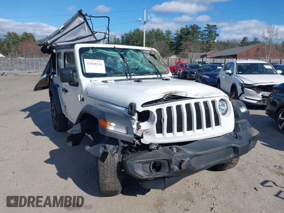 2021 Jeep Wrangler Unlimited Sport S z VIN 1C4HJXDG2MW705126, wystawiony jako IAAI lot #42048244 z przebiegiem 34 317 mil mil oraz . Historia ofert i sprzedaży dostępna na DreamBid. Obrazek 6.