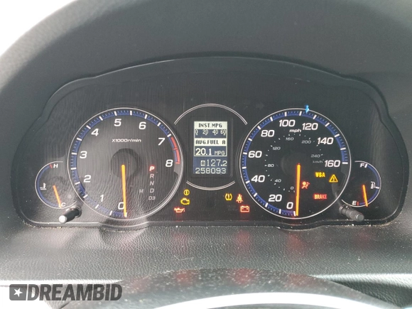 2007 Acura TSX with VIN JH4CL96877C002549, listed as a Copart auction lot 80915174 with 258,093 mi miles and Salvage title. Bid and sale history available at DreamBid. Image 9.