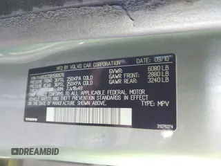 2011 Volvo XC90 I6 with VIN YV4952CZ5B1580676, listed as a IAAI auction lot 41986632 with 260,694 mi miles and . Bid and sale history available at DreamBid. Image 9.