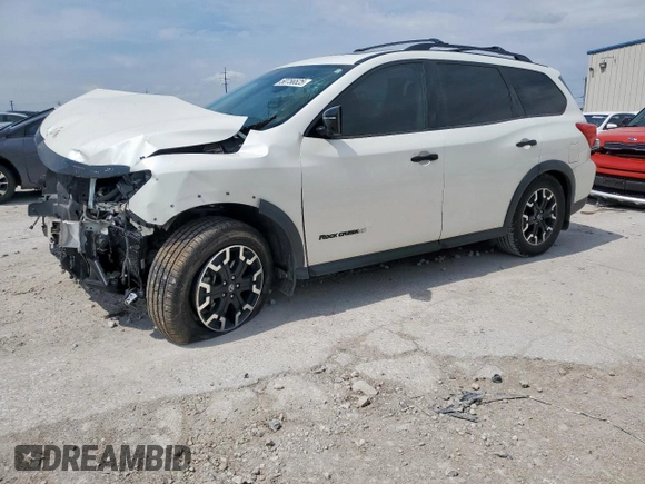 2020 Nissan Pathfinder SL z VIN 5N1DR2CN6LC603558, wystawiony jako Copart lot #50756525 z przebiegiem 53 421 mil mil oraz Szkoda całkowita • Salvage title. Historia ofert i sprzedaży dostępna na DreamBid. Obrazek 1.