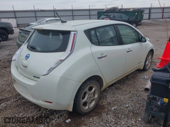 2012 Nissan LEAF SL with VIN JN1AZ0CP4CT020440, listed as a IAAI auction lot 42183809 with 65,255 mi miles and . Bid and sale history available at DreamBid. Image 4.
