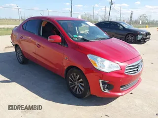2018 Mitsubishi Mirage G4 SE with VIN ML32F4FJ7JHF10708, listed as a IAAI auction lot 41869431 with 101,112 mi miles. Bid and sale history available at carsss.com. Image 1.