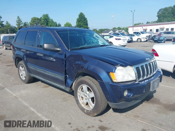 2005 Jeep Grand Cherokee Laredo with VIN 1J4HR48N45C605543, listed as a IAAI auction lot 42612473 with 158,456 mi miles and . Bid and sale history available at DreamBid. Image 1.