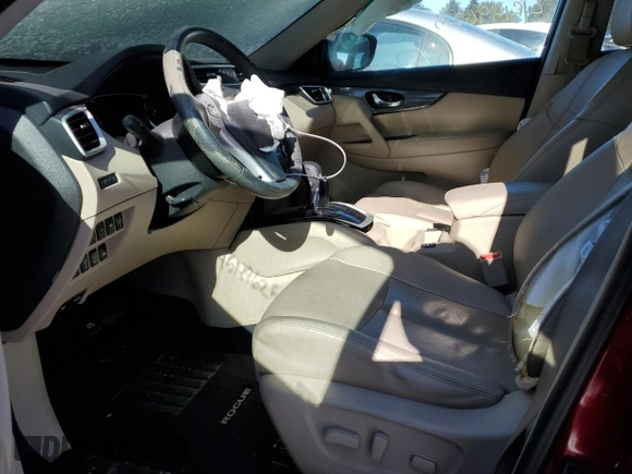 2016 Nissan Rogue SL with VIN 5N1AT2MV9GC770781, listed as a Copart auction lot 45149625 with 89,922 mi miles and Salvage Title. Bid and sale history available at DreamBid. Image 7.