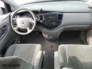 2001 Mazda MPV DX with VIN JM3LW28Y810203101, listed as a Copart auction lot 75053744 with 185,058 mi miles and Salvage Title. Bid and sale history available at carsss.com. Image 8.