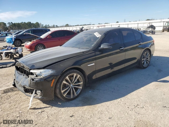 2016 BMW 5 Series 528i with VIN WBA5A5C56GG354692, listed as a Copart auction lot 47073025 with 98,909 mi miles and Salvage Title. Bid and sale history available at carsss.com. Image 1.