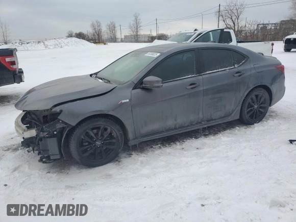 2020 Acura TLX w/A-Spec Pkg with VIN 19UUB1F60LA800861, listed as a Copart auction lot 89358825 with 76,753 mi miles and Salvage Title. Bid and sale history available at carsss.com. Image 1.