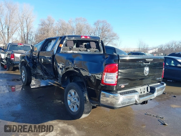 2023 Ram 2500 Big Horn with VIN 3C6UR5DJ5PG592872, listed as a IAAI auction lot 41289058 with 38,000 mi miles. Bid and sale history available at carsss.com. Image 3.