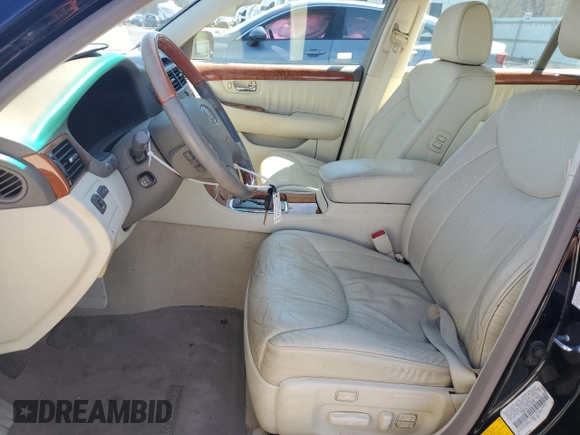 2003 Lexus LS 430 with VIN JTHBN30F330100550, listed as a Copart auction lot 49772375 with 67,928 mi miles and Salvage Title. Bid and sale history available at DreamBid. Image 7.