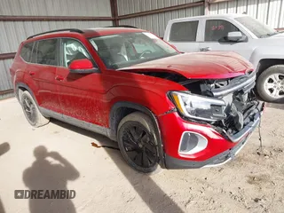 2024 Volkswagen Atlas SE with VIN 1V2KR2CAXRC549178, listed as a IAAI auction lot 41814027 with 11,552 mi miles and . Bid and sale history available at DreamBid. Image 1.