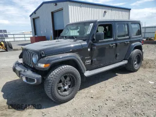 2020 Jeep Wrangler Unlimited Sahara с VIN 1C4HJXEG3LW145470, выставлен на аукционе Copart как лот 59386005 с пробегом 47 838 миль миль и Списание • Salvage title. История ставок и продаж доступна на DreamBid. Изображение 1.