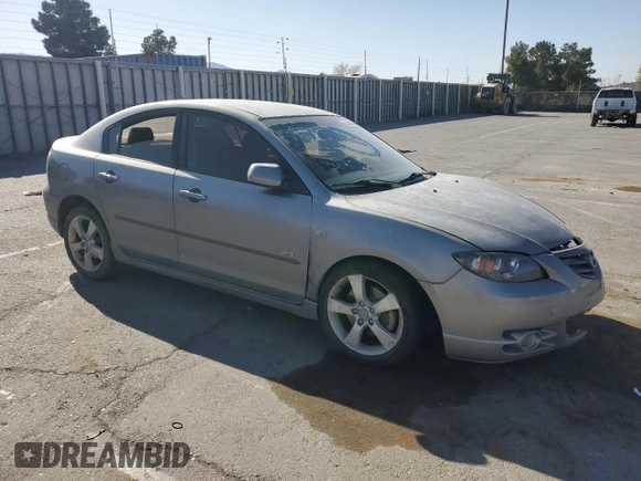 2005 Mazda 3 s with VIN JM1BK123051308514, listed as a Copart auction lot 51306365 with 185,771 mi miles and Salvage Title. Bid and sale history available at DreamBid. Image 4.