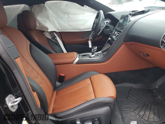 2022 BMW 8 Series M850i with VIN WBAGV8C08NCH71533, listed as a Copart auction lot 59507253 with 0 mi miles. Bid and sale history available at carsss.com. Image 5.