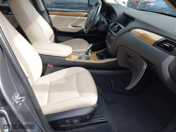 2013 BMW X3 xDrive28i with VIN 5UXWX9C57D0A13000, listed as a IAAI auction lot 41070011 with 126,246 mi miles. Bid and sale history available at carsss.com. Image 5.
