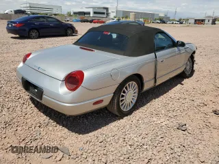 2004 Ford Thunderbird Deluxe with VIN 1FAHP60A74Y105934, listed as a Copart auction lot 53911905 with 22,412 mi miles and Salvage Title. Bid and sale history available at carsss.com. Image 3.