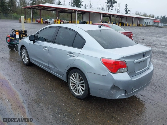 2012 Subaru Impreza Sedan 2.0i Premium with VIN JF1GJAD64CH012406, listed as a IAAI auction lot 41993378 with 96,706 mi miles. Bid and sale history available at carsss.com. Image 3.