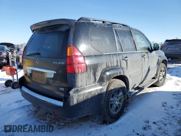 2007 Lexus GX 470 with VIN JTJBT20X370144772, listed as a Copart auction lot 42217345 with 266,293 mi miles and Clean Title. Bid and sale history available at DreamBid. Image 3.