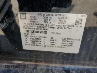 2017 GMC Sierra 2500HD Denali z VIN 1GT12UEY4HF203003, wystawiony jako Copart lot #55095115 z przebiegiem 172 926 mil mil oraz Szkoda całkowita • Salvage title. Historia ofert i sprzedaży dostępna na DreamBid. Obrazek 12.