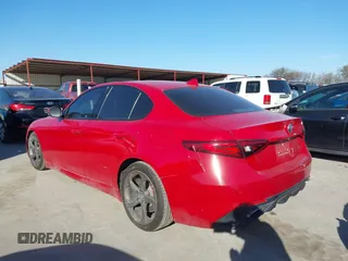 2018 Alfa Romeo Giulia with VIN ZARFAEBN8J7567620, listed as a IAAI auction lot 41738301 with 80,194 mi miles. Bid and sale history available at carsss.com. Image 14.