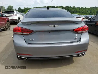 2017 Genesis G80 3.8L with VIN KMHGN4JE0HU201432, listed as a Copart auction lot 59471454 with 90,751 mi miles and Salvage Title. Bid and sale history available at carsss.com. Image 6.