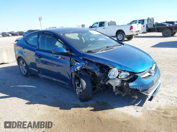 2013 Hyundai Elantra GLS z VIN KMHDH4AE8DU959958, wystawiony jako IAAI lot #41390078 z przebiegiem 123 731 mil mil oraz . Historia ofert i sprzedaży dostępna na DreamBid. Obrazek 6.