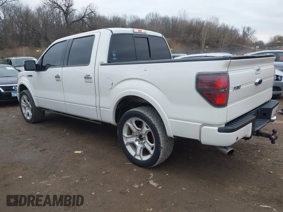 2011 Ford F-150 Lariat with VIN 1FTFW1E60BFA47055, listed as a IAAI auction lot 41693226 with 170,594 mi miles. Bid and sale history available at carsss.com. Image 3.