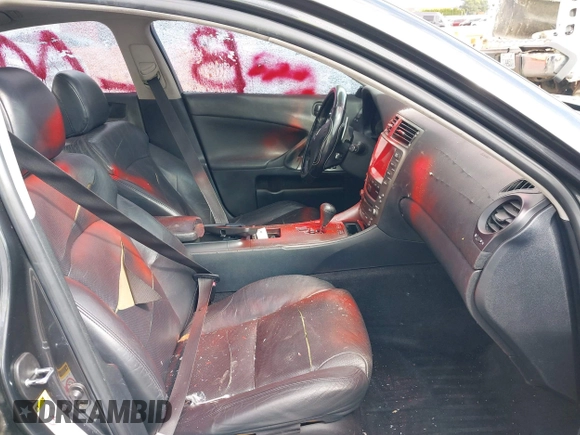 2006 Lexus IS 250 with VIN JTHCK262162000032, listed as a IAAI auction lot 41945033 with 253,622 mi miles and . Bid and sale history available at DreamBid. Image 5.