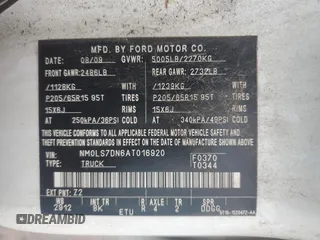2010 Ford Transit Connect XLT с VIN NM0LS7DN6AT016920, выставлен на аукционе Copart как лот 49058475 с пробегом Не указан миль и Чистый • Clean title. История ставок и продаж доступна на DreamBid. Изображение 13.