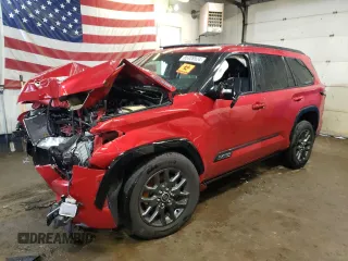 2023 Toyota Sequoia SR5 with VIN 7SVAAABA0PX015926, listed as a Copart auction lot 85328524 with 0 mi miles and Salvage Title. Bid and sale history available at carsss.com. Image 1.
