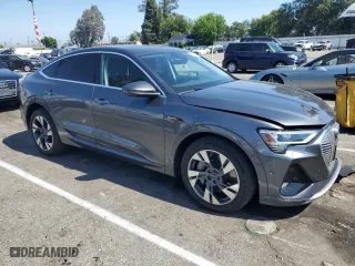 2021 Audi e-tron Sportback S line Premium Plus with VIN WA12AAGE6MB006032, listed as a Copart auction lot 54515044 with 26,980 mi miles. Bid and sale history available at carsss.com. Image 4.