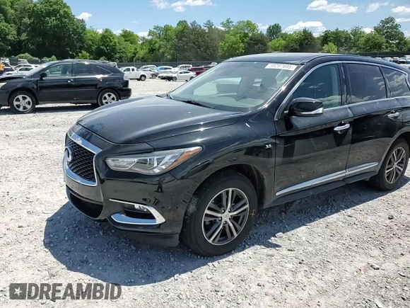 2019 Infiniti QX60 Luxe with VIN 5N1DL0MM7KC558754, listed as a Copart auction lot 58297695 with 83,375 mi miles and Salvage title. Bid and sale history available at DreamBid. Image 14.