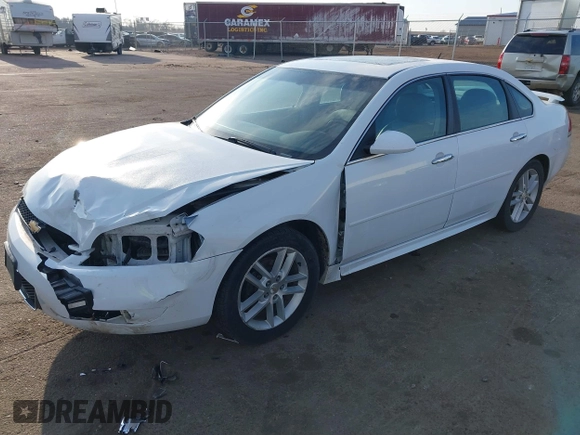 2012 Chevrolet Impala LTZ with VIN 2G1WC5E34C1115008, listed as a IAAI auction lot 41847459 with 194,521 mi miles and . Bid and sale history available at DreamBid. Image 2.
