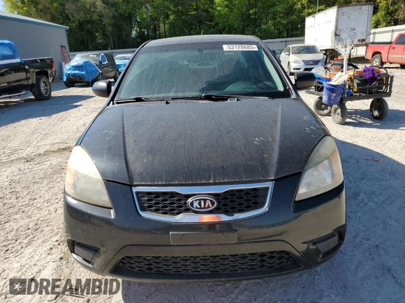 2011 Kia Rio LX with VIN KNADH4A31B6749736, listed as a Copart auction lot 53128685 with 103,392 mi miles and Clean Title. Bid and sale history available at carsss.com. Image 5.