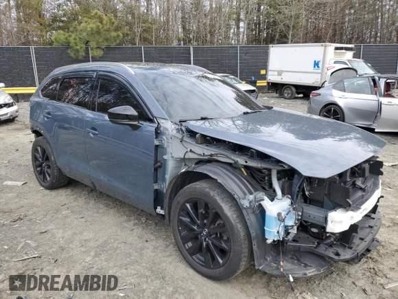2021 Mazda CX-9 Grand Touring with VIN JM3TCBDY8M0512179, listed as a Copart auction lot 45722665 with 50,029 mi miles and Salvage Title. Bid and sale history available at carsss.com. Image 4.