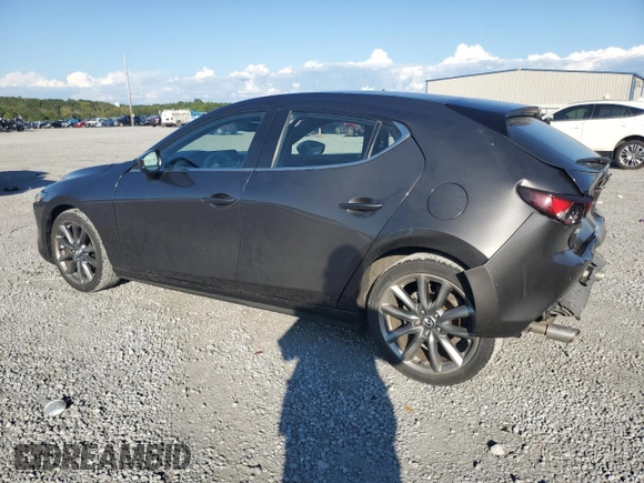2019 Mazda 3 with VIN JM1BPBJM0K1134358, listed as a Copart auction lot 72412974 with 53,707 mi miles and Salvage title. Bid and sale history available at DreamBid. Image 2.