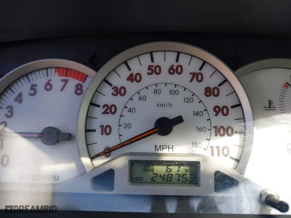 2008 Toyota Corolla CE with VIN 1NXBR32E08Z987210, listed as a IAAI auction lot 41592716 with 248,753 mi miles. Bid and sale history available at carsss.com. Image 16.