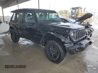 2025 Jeep Wrangler Sport S with VIN 1C4PJXDN3SW520493, listed as a Copart auction lot 55454235 with 6,064 mi miles and Non repairable. Bid and sale history available at DreamBid. Image 4.