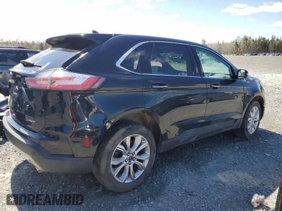 2022 Ford Edge Titanium with VIN 2FMPK4K94NBA75538, listed as a Copart auction lot 55919505 with Not provided miles and Clean title. Bid and sale history available at DreamBid. Image 3.
