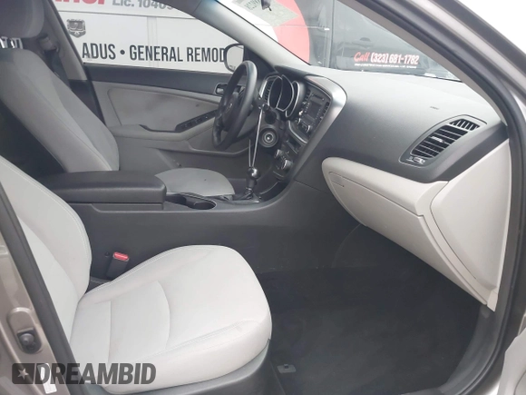 2015 Kia Optima LX with VIN 5XXGM4A75FG507392, listed as a IAAI auction lot 41889228 with 133,460 mi miles. Bid and sale history available at carsss.com. Image 5.