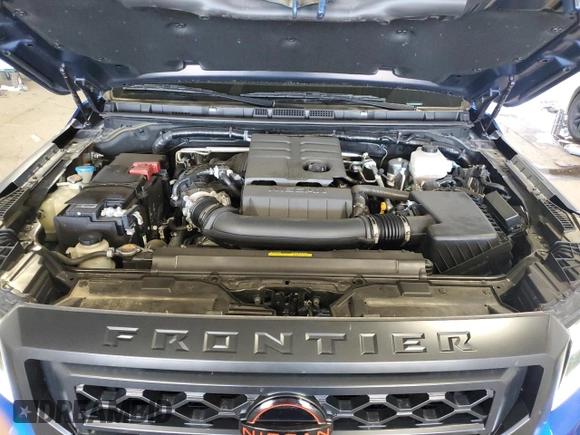 2024 Nissan Frontier SV with VIN 1N6ED1EK5RN620446, listed as a Copart auction lot 57661665 with 6,270 mi miles and Salvage title. Bid and sale history available at DreamBid. Image 11.