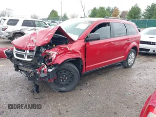 2017 Dodge Journey SE z VIN 3C4PDCAB2HT558628, wystawiony jako IAAI lot #41946060 z przebiegiem 217 810 mil mil oraz . Historia ofert i sprzedaży dostępna na DreamBid. Obrazek 2.