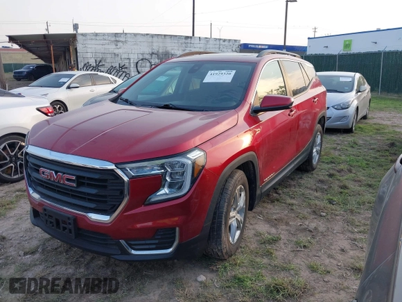 2022 GMC Terrain SLE z VIN 3GKALMEV9NL192735, wystawiony jako IAAI lot #41929320 z przebiegiem Nie podano mil oraz . Historia ofert i sprzedaży dostępna na DreamBid. Obrazek 2.