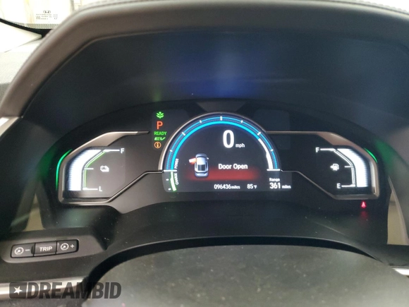 2018 Honda Clarity Plug-In Hybrid Touring with VIN JHMZC5F37JC008754, listed as a Copart auction lot 66001854 with 96,436 mi miles and Salvage Title. Bid and sale history available at carsss.com. Image 9.