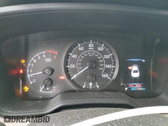 2020 Toyota Corolla L with VIN 5YFDPRAEXLP067632, listed as a Copart auction lot 52590175 with 113,042 mi miles and Clean Title. Bid and sale history available at DreamBid. Image 9.