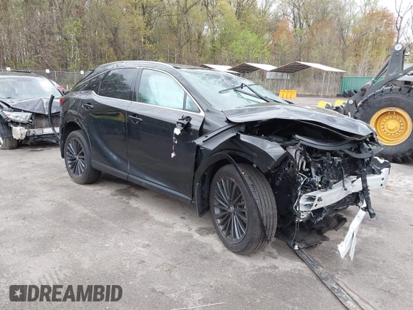 2024 Lexus RX 350 z VIN 2T2BAMCA0RC082117, wystawiony jako IAAI lot #42008294 z przebiegiem 6 576 mil mil oraz . Historia ofert i sprzedaży dostępna na DreamBid. Obrazek 1.