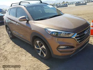 2016 Hyundai Tucson Sport with VIN KM8J33A20GU211615, listed as a IAAI auction lot 41685718 with 97,458 mi miles. Bid and sale history available at carsss.com. Image 1.