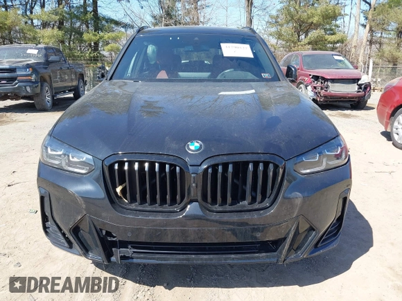 2023 BMW X3 xDrive30i with VIN 5UX53DP06P9R54010, listed as a IAAI auction lot 41790527 with 34,666 mi miles. Bid and sale history available at carsss.com. Image 13.