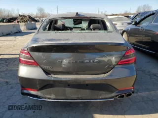 2023 Genesis G70 2.0T with VIN KMTG34TA6PU129298, listed as a Copart auction lot 42752545 with 26,663 mi miles and Non Repairable. Bid and sale history available at DreamBid. Image 6.